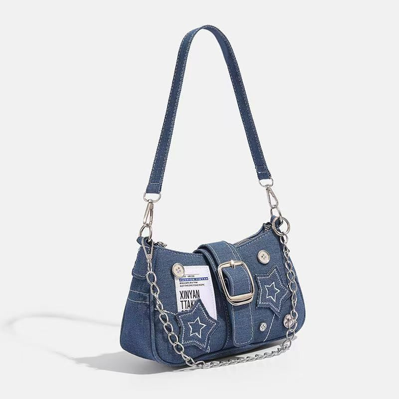 UpTown Folks Blue Denim Sling Bag