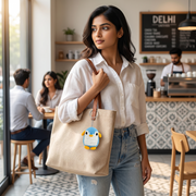 Blue Penguin Crochet Key Chain