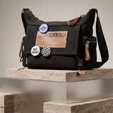 Black Stylish Crossbody Unisex Bag