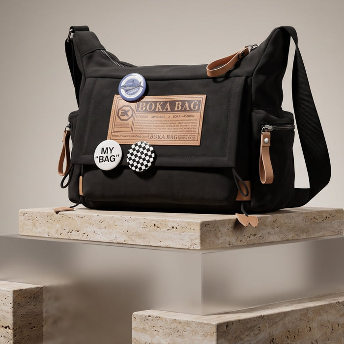 Black Stylish Crossbody Unisex Bag