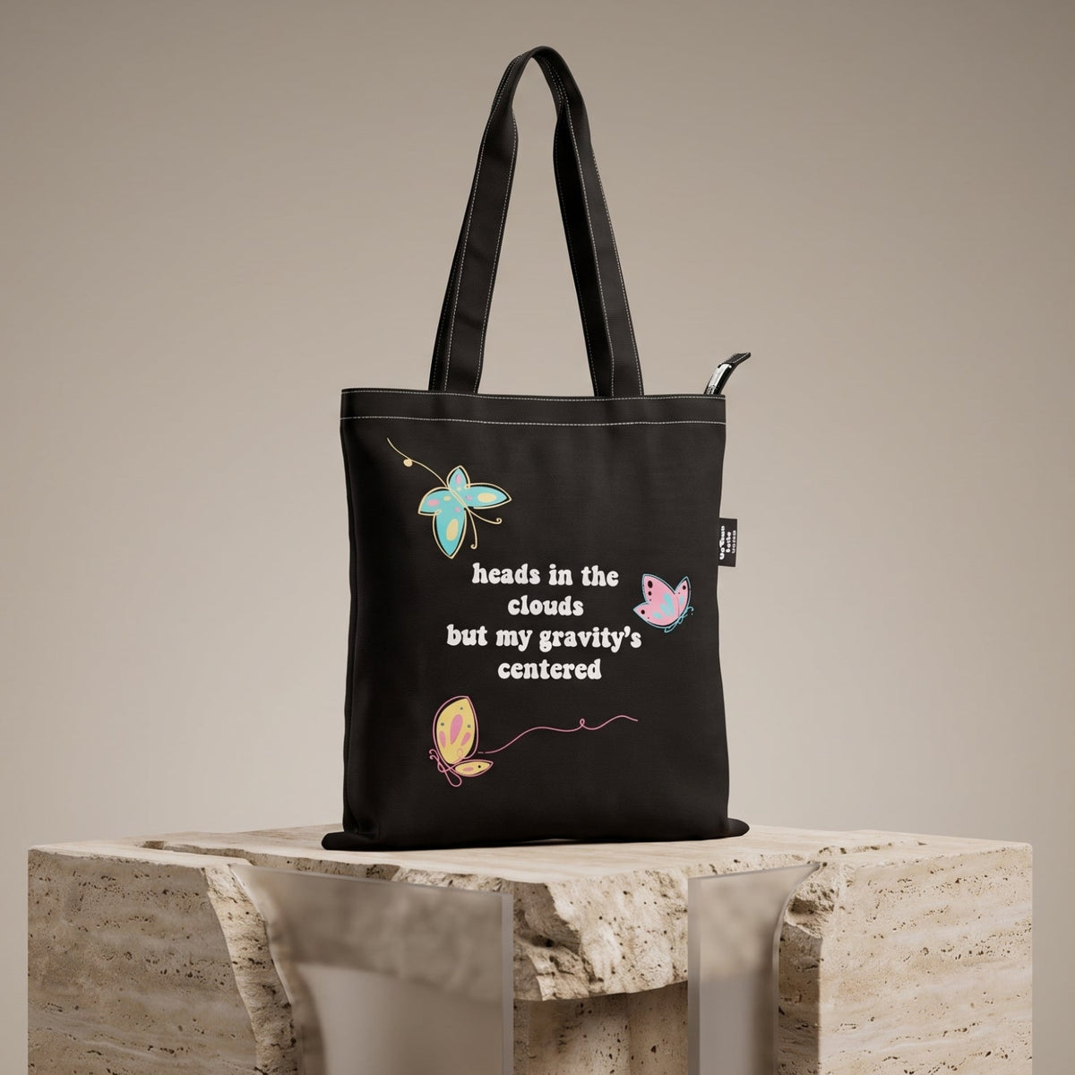 Heads In The Clouds Tote Bag