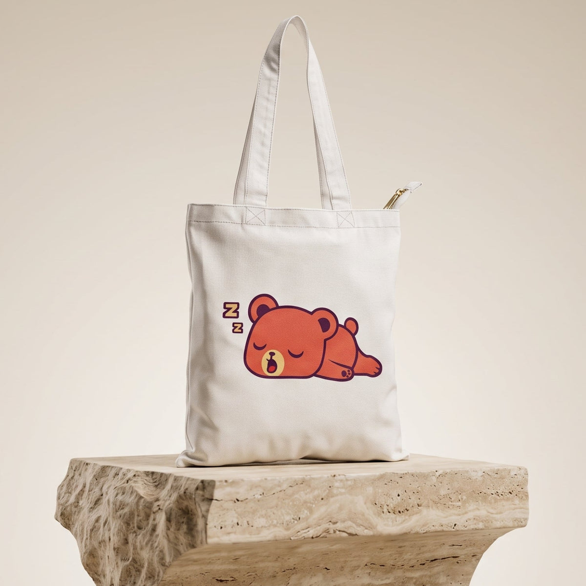 Lazy Bear Tote Bag