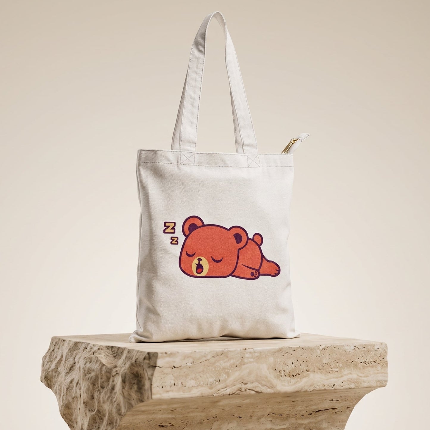 Uptown Folks Lazy Bear Tote Bag