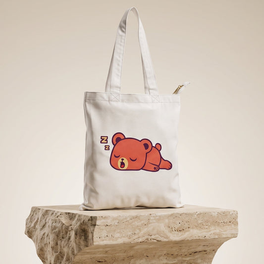 Uptown Folks Lazy Bear Tote Bag
