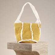 Yellow Crochet Tote Bag