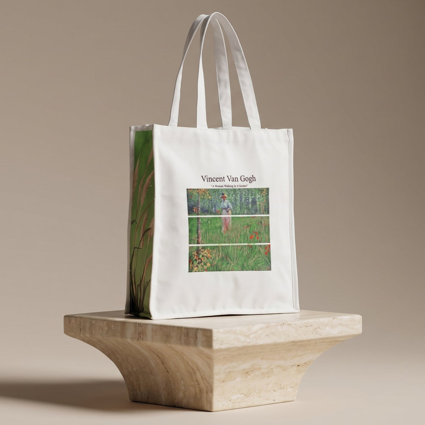 Vincent Van Gogh’s ‘A Woman Walking In A Garden’ Tote Bag