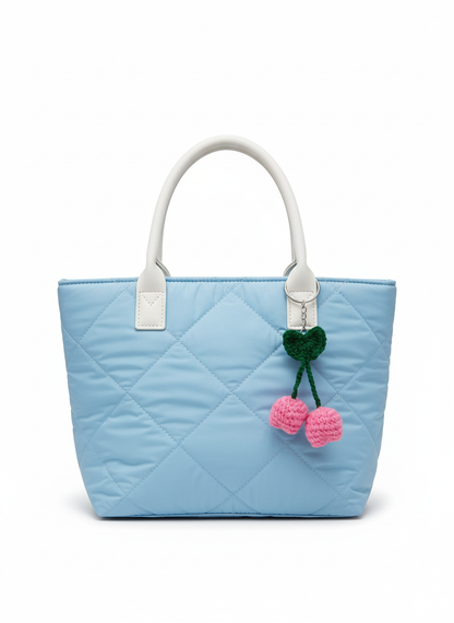 UpTown Folks Pink Tulips Crochet Key Chain