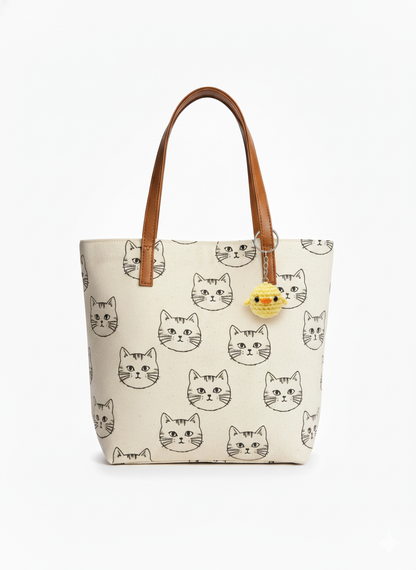 UpTown Folks Yellow Chick Crochet Key Chain