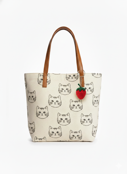 UpTown Folks Strawberry Crochet Key Chain