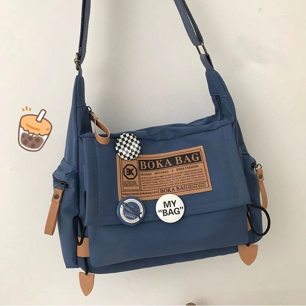 Blue Stylish Crossbody Unisex Bag