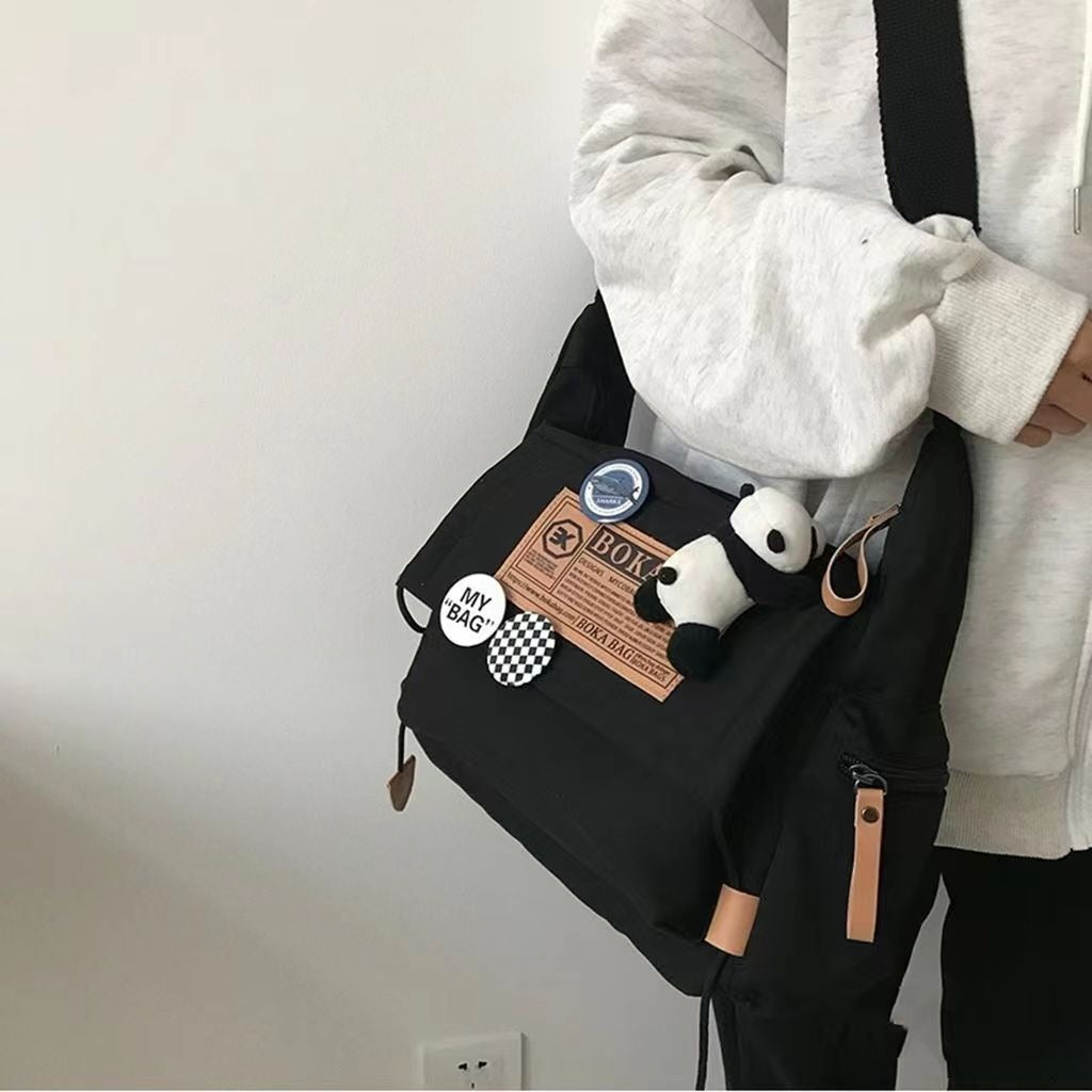 Black Stylish Crossbody Unisex Bag