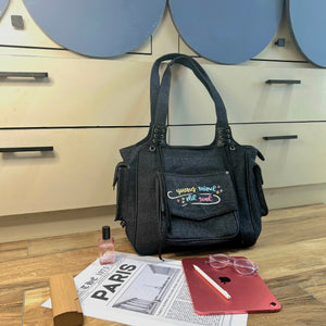 Uptown Folks YMOS Denim Handbag
