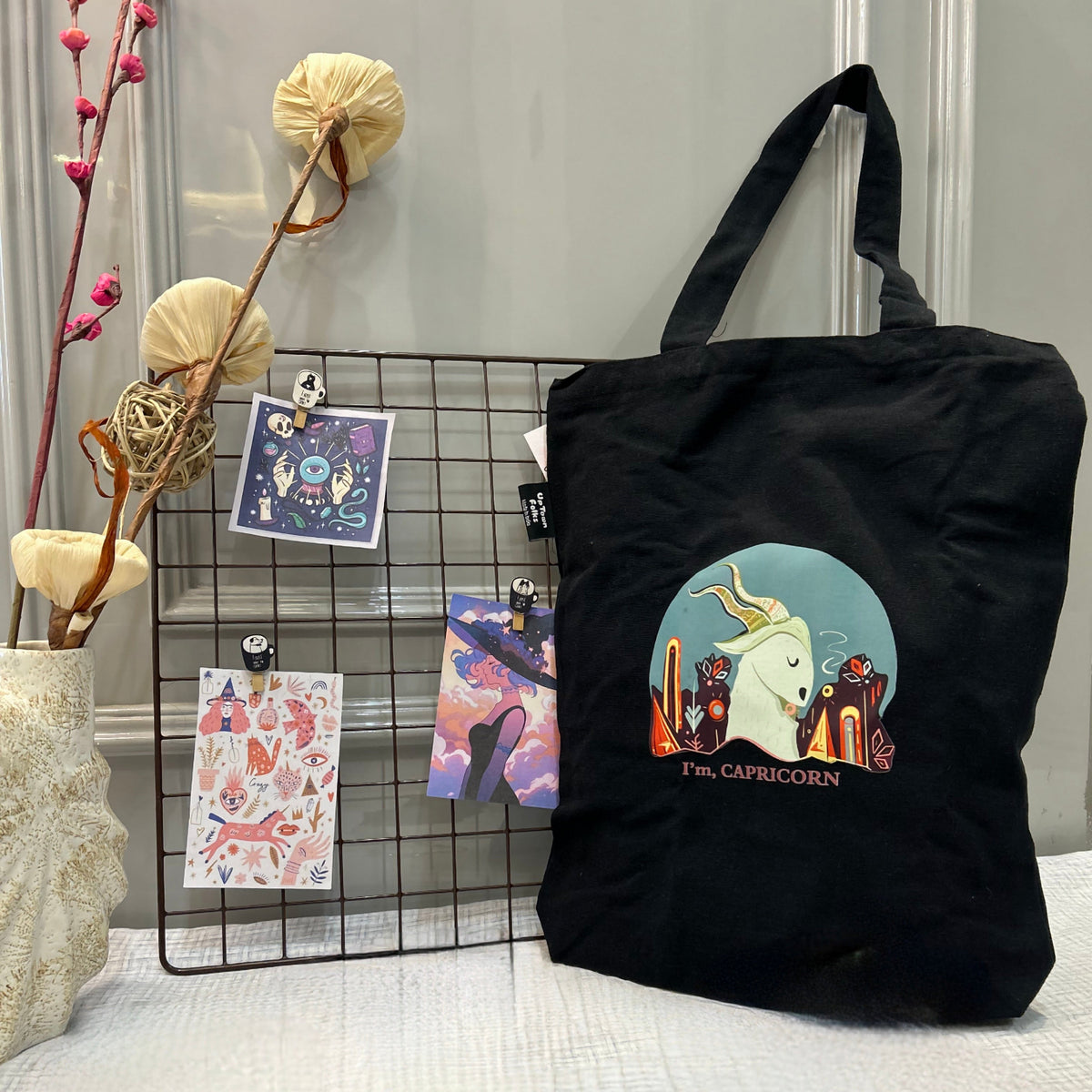 Capricorn Zodiac Tote Bag