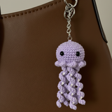 Purple Octopus Crochet Keychain Handmade | Cute Keychain India