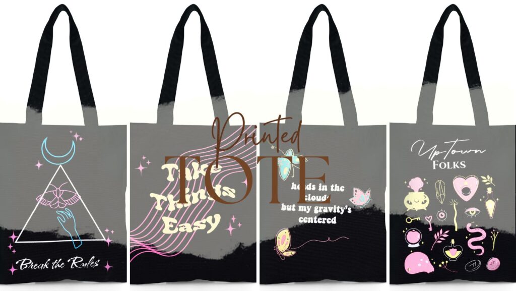 printed tote bags for women